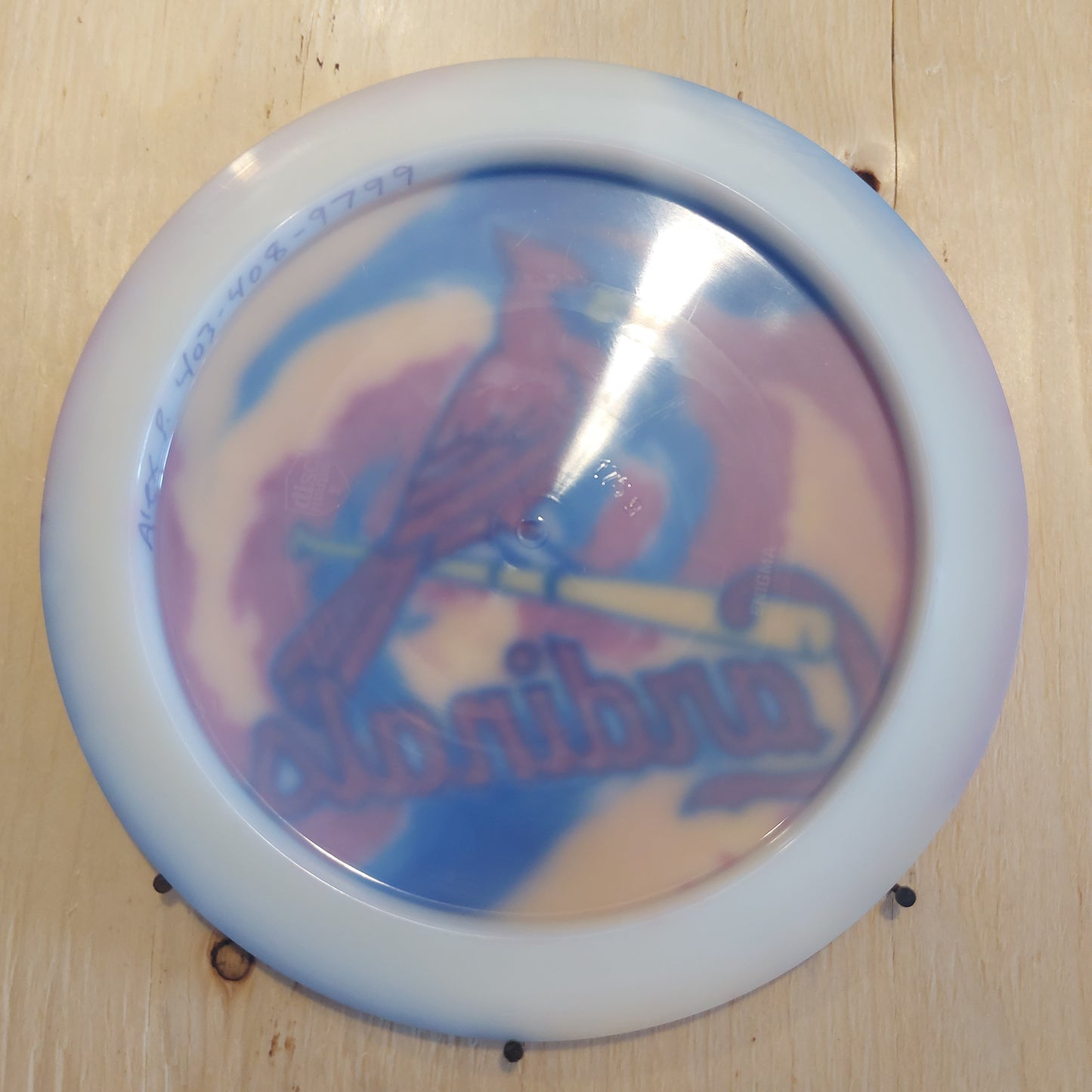 Enigma Distance Driver - NEO - Discmania Evolution - Dyed / St. Louis Cardinals Baseball logo