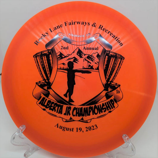 Wolverine Fairway Driver - High Performance Plastic - Daredevil Discs - 2nd Annual AB JR Championship stamp - fundraiser disc